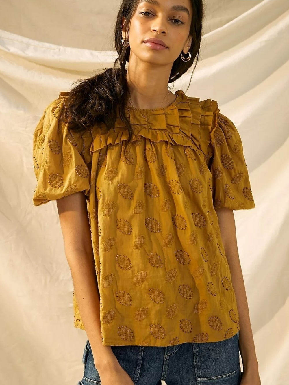 Let Me Be Aiko Ruffled Blouse